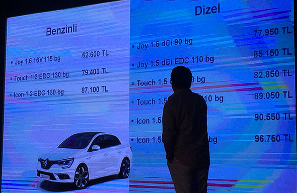 Yeni Megane Sedan fiyatları 62.600 TL'den başlıyor